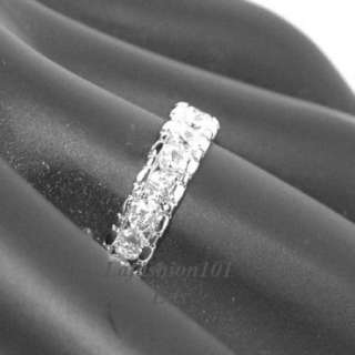   2ct Womens Brilliant cut Eternity band ring SIZE 6,7,8,9,10  