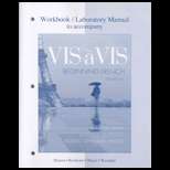 VIS a VIS Beginning French  Workbook/Lab Manual 5TH Edition, Evelyne 