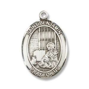  St Benjamin Pendant Patron Saint Catholic Christian Necklace: Jewelry