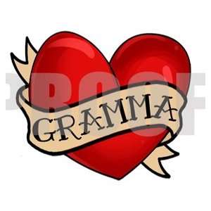  I Love Gramma Heart Temporary Tattoo Set of 4: Everything 