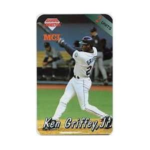 : Collectible Phone Card: 2u Ken Griffey, Jr. Swinging A Bat (Premier 