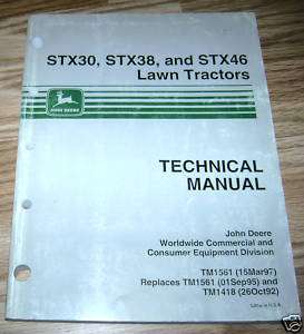 John Deere STX30   STX46 Lawn Tractor Technical Manual  