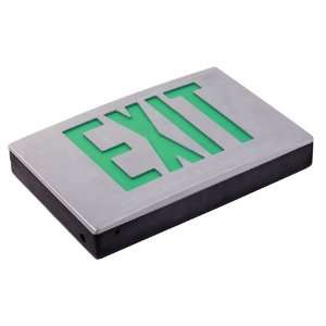 LED   Die Cast Aluminum Exit Sign   AC Only (No Battery)   Exitronix 