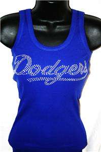 LA Los Angeles Dodgers Bling Tank Top Studded All Sizes  