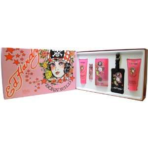   Audigier Ed Hardy Born Wild Set for Women with Luggage Tag: Beauty