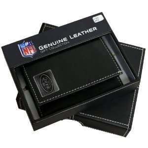    New York Jets Trifold Wallet With Metal Logo: Sports & Outdoors