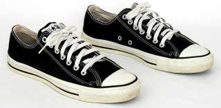   MADE Converse All Star Chuck Taylor 9.5 black EXCELLENT, washed  