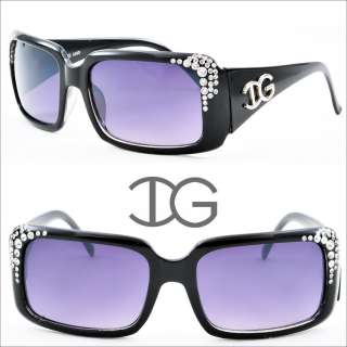   Designer Rhinestone Black Sunglasses Fashion Shades New IG039D multi