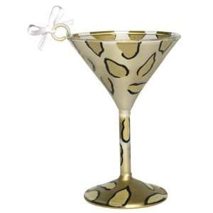  Leopardtini Mini tini Martini Glass Ornament by Lolita 
