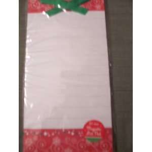   : Magnetic List Pad ~ Red Decoration with Green Bow: Office Products