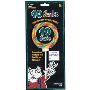  40 Sucks Lollipop 3oz Toys & Games