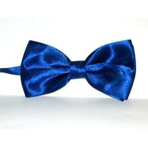  Satin clip on mens bow tie (Royal Blue) 