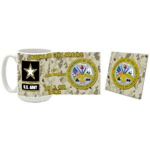  US Army National Boyscout Jamboree Coffee Mug/Coaster 