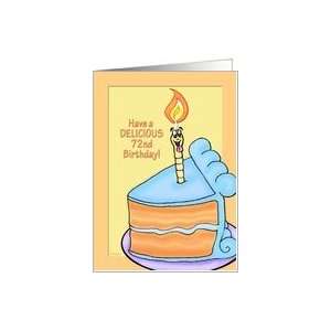  Tasty Cake Humorous 72nd Birthday Card Card Toys & Games