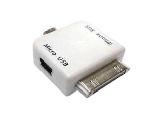 Mini USB in Adapter for iPhone iPod and Micro USB Phone  