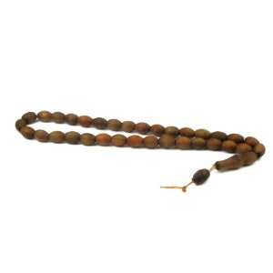    Natural Dark Olive Wood Hand Tasbih / Misbaha Prayer Beads Jewelry