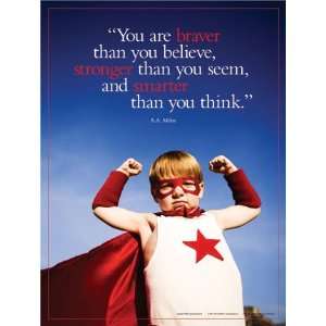  Braver Stronger Motivational Poster
