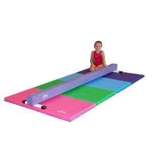  Gymnastics Mat and 8 Ft Beam Combo