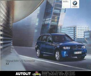 2004 2005 BMW X3 SUV Accessories Prestige Brochure  