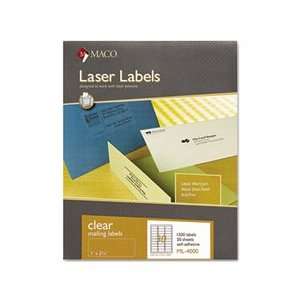  MACML4000 Maco® LABEL,LASER,1X2 5/6,CLR