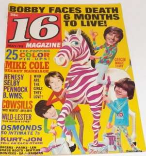   May 1970~Donny Osmond, David Cassidy, J 5, Bobby Sherman  