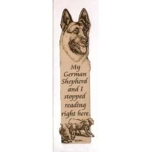    German Shepard Laser Engraved Dog Bookmark