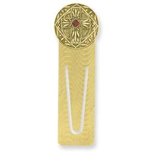    Gold tone Sistine Cross Small Bookmark/Mixed Metal