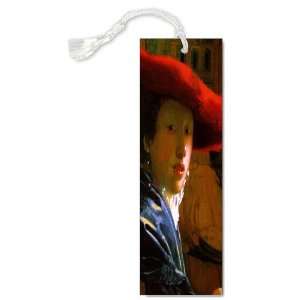    Fine Art Vermeer Girl with a Red Hat Bookmark: Home & Kitchen