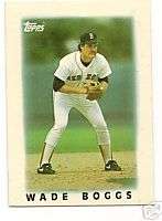 WADE BOGGS 1986 Topps Mini Card BOSTON RED SOX  
