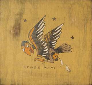 Sailor Jerry Tattoo Art   Bombs Away Bird Painting  