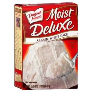Duncan Hines Moist Deluxe Cake Mix Premium Classic White Cake 16.5 Oz 