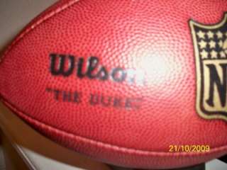 RARE WILSON OFFICIAL NFL TAGLIABUE SIGNED DUKE FOOTBALL  
