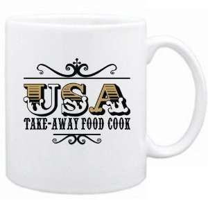  New  Usa Take Away Food Cook   Old Style  Mug 
