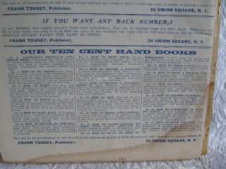  auction I have a nice Feb. 24, 1911 Secret Service. The Bradys book 