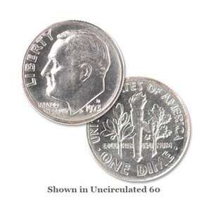 Brilliant Uncirculated 1973 D Roosevelt Dime