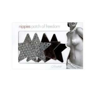  Night fever pasties   pewter small star 2 pack Health 