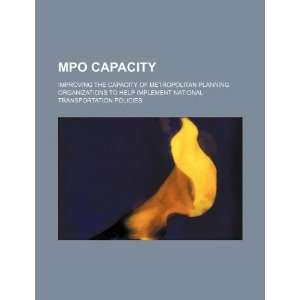  MPO capacity improving the capacity of metropolitan 