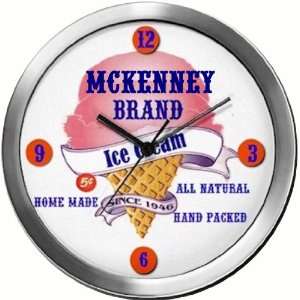  MCKENNEY 14 Inch Ice Cream Metal Clock Quartz Movement 