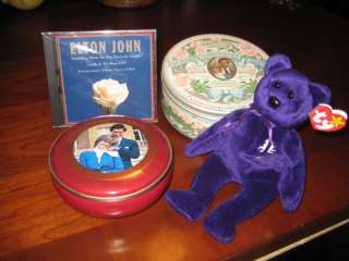 Princess Diana Beanie Baby CD Royal Wedding Tins SHARP!  