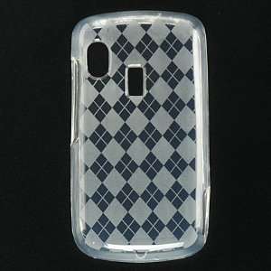  Alcatel OT800 TPU Case   Clear Checker Design Cell Phones 