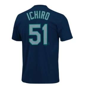  Seattle Mariners Ichiro MLB Player Name & Number T Shirt 