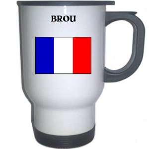  France   BROU White Stainless Steel Mug 