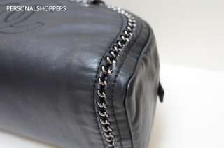 BEAUTIFUL LUXURY by CHANEL BLACK LEATHER BOWLER BAG  