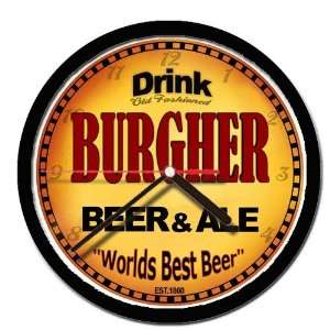  BURGHER beer and ale cerveza wall clock: Everything Else