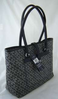 Nwt $85 Authentic Tommy Hilfiger Womens Purse Bag Large Shopper Black 