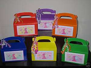 1st Birthday Hugs and Stitches Party Favor Boxes (6)  