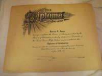 Antique Diplomas Linn Grove IA Boyles College NB 12A55  