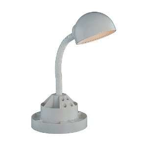 Bryon Collection 1 Light 18 White ABS Plastic Desk Lamp 