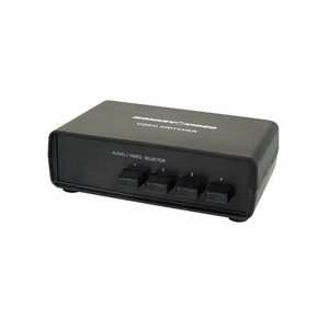    Monkey Video MAVSW1 4 In/1 Out Audio Video Switcher