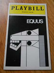 Broadway Playbill   EQUUS   Richard Burton   1976  